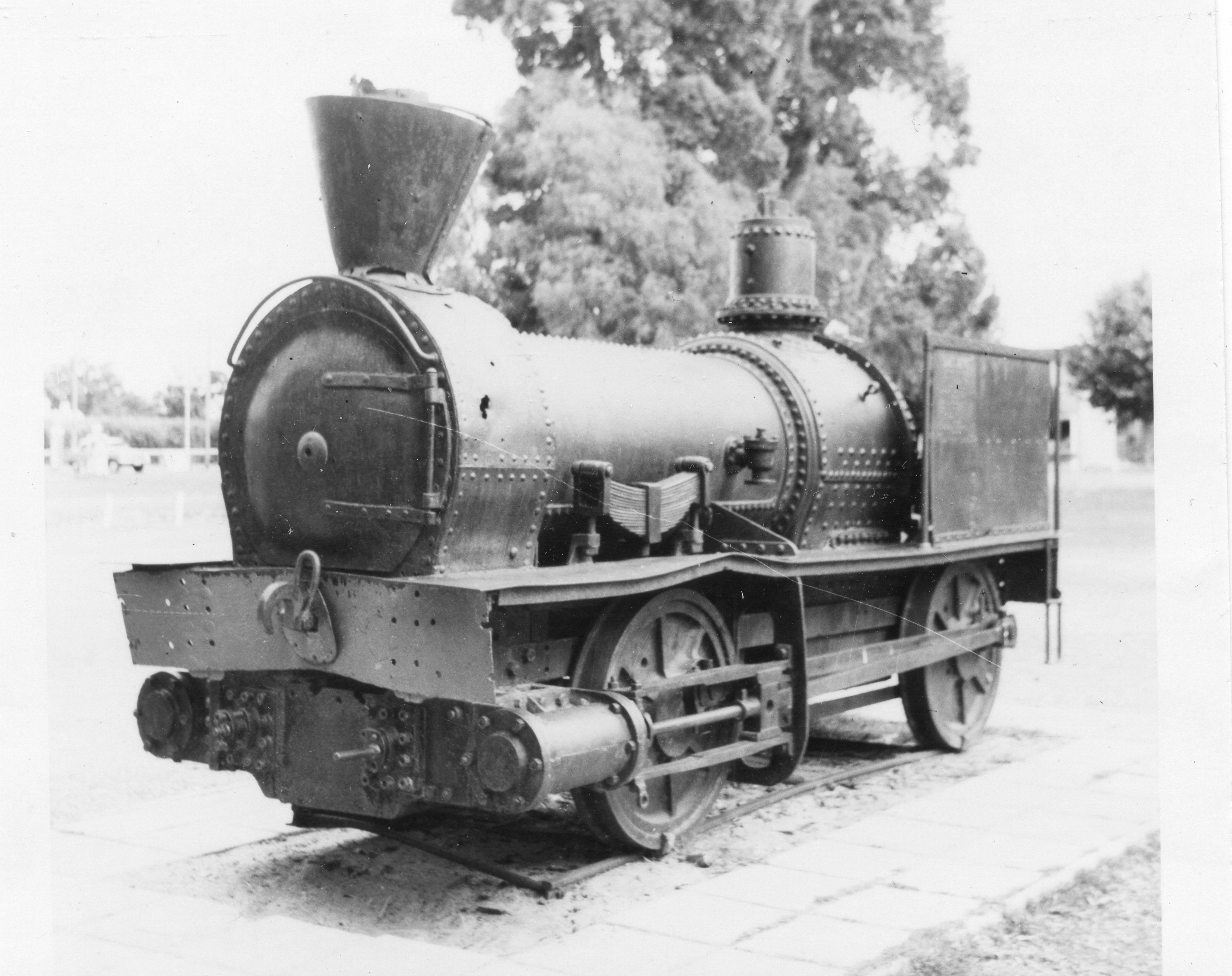 Image: Ballaarat steam engine, Photographer D. Sharp, date unknown, Courtesy of the City of Busselton, Collection of Rail Heritage WA